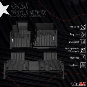 BMW X5 Floor Mats - Front + Rear - Omac - Texan - '14-'18
